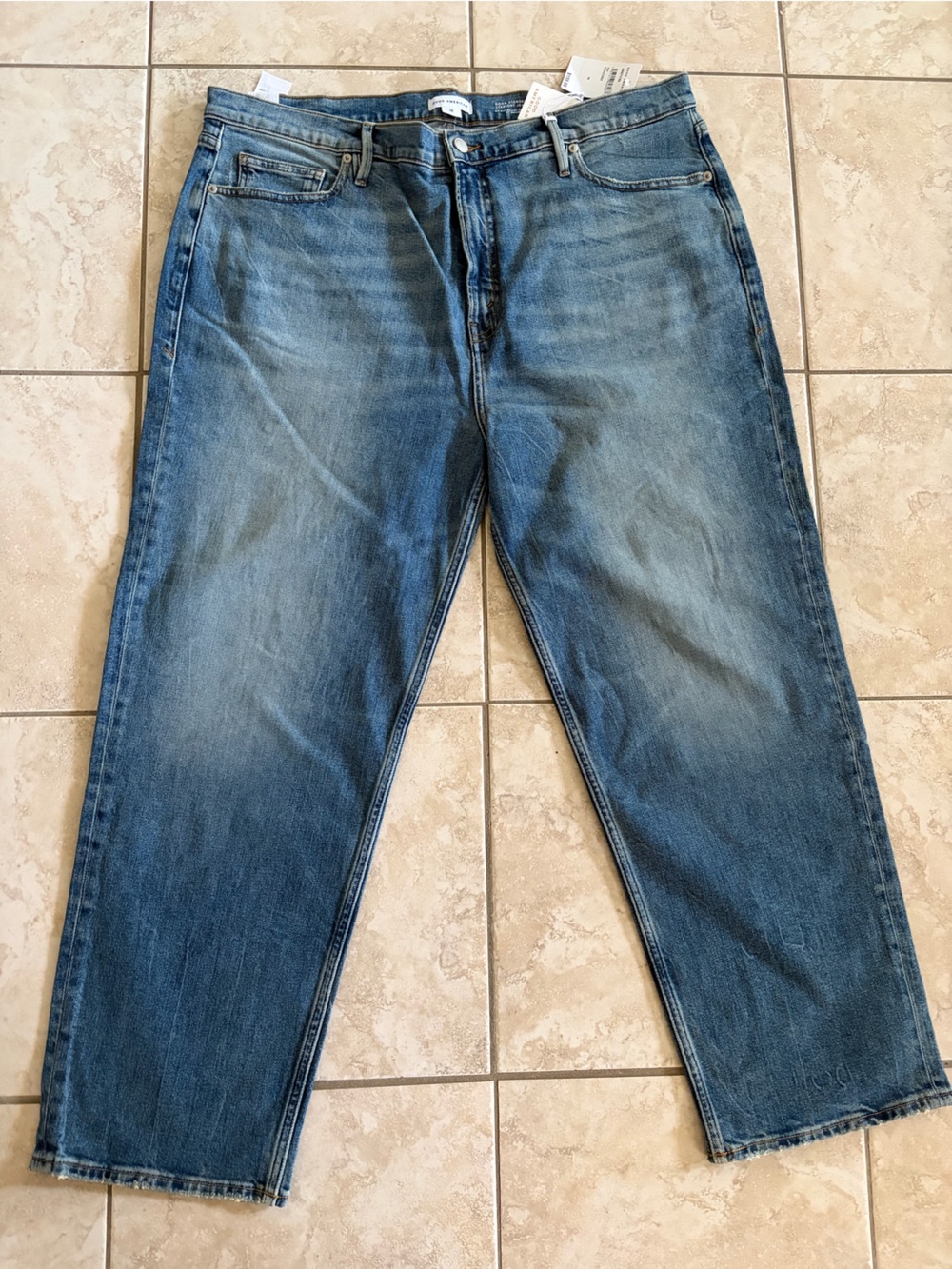 Good American Women’s Relaxed Blue Denim Jeans